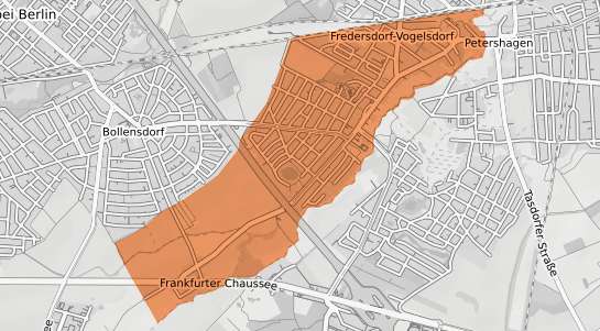 Mietspiegelkarte Fredersdorf Vogelsdorf Fredersdorf S&uuml;d